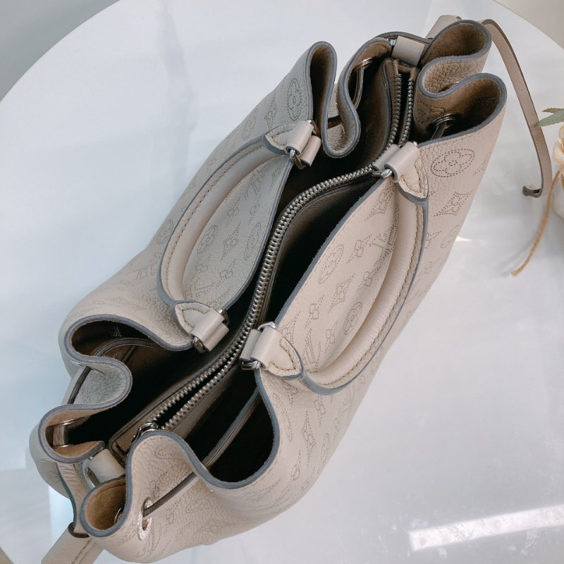 MS0705 Louis Vuitton 路易威登 手提單肩包牛皮  米色金扣Bella Mahina Tote Calfskin Beige x GHW-10