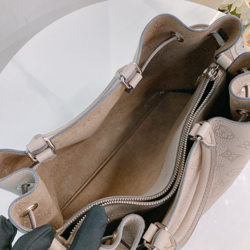 MS0705 Louis Vuitton 路易威登 手提單肩包牛皮  米色金扣Bella Mahina Tote Calfskin Beige x GHW-17
