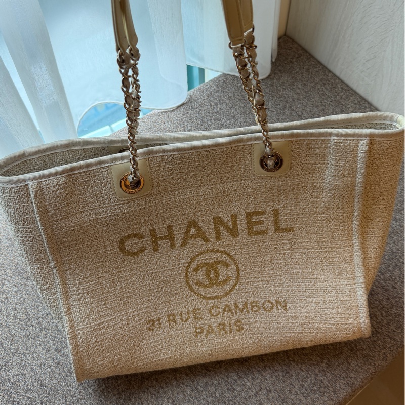 Chanel 沙灘托特包 白色|度假感必備-2