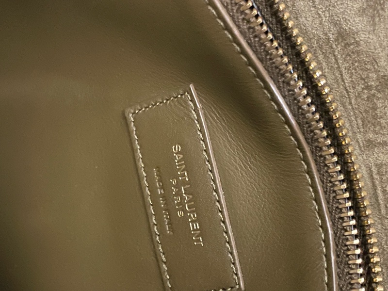▪️富貴選物FUGUEI▪️YsL 聖羅蘭泰迪熊麂皮金釦HOBO Le 5 à7原價$108000-8