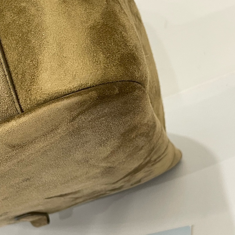 ▪️富貴選物FUGUEI▪️YsL 聖羅蘭泰迪熊麂皮金釦HOBO Le 5 à7原價$108000-13