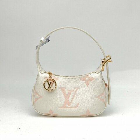 LOUIS VUITTON MoonMini白色牛皮晶片草莓牛奶肩背包