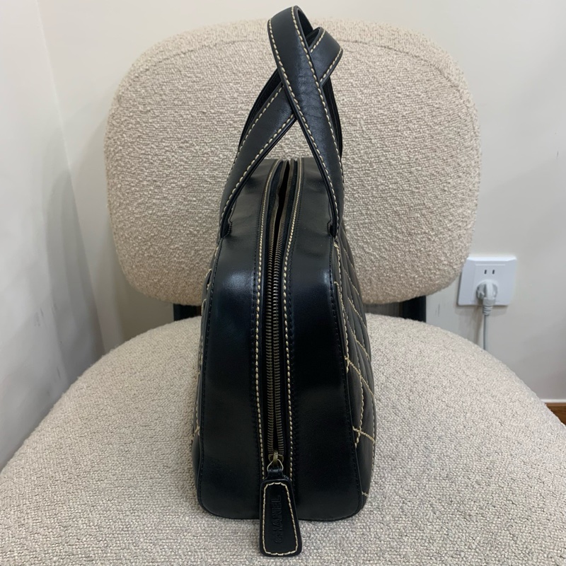 chanel 外縫線中古保齡球 底長33 6開。-3