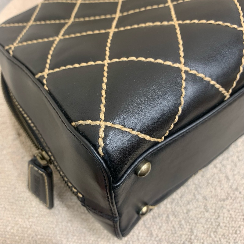 chanel 外縫線中古保齡球 底長33 6開。-5