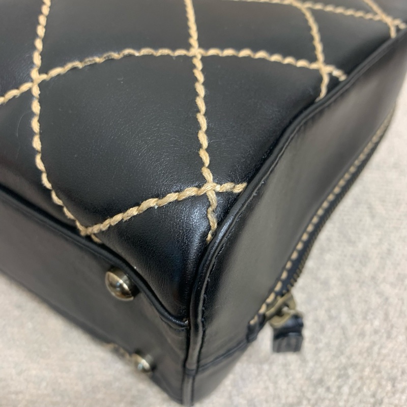 chanel 外縫線中古保齡球 底長33 6開。-6