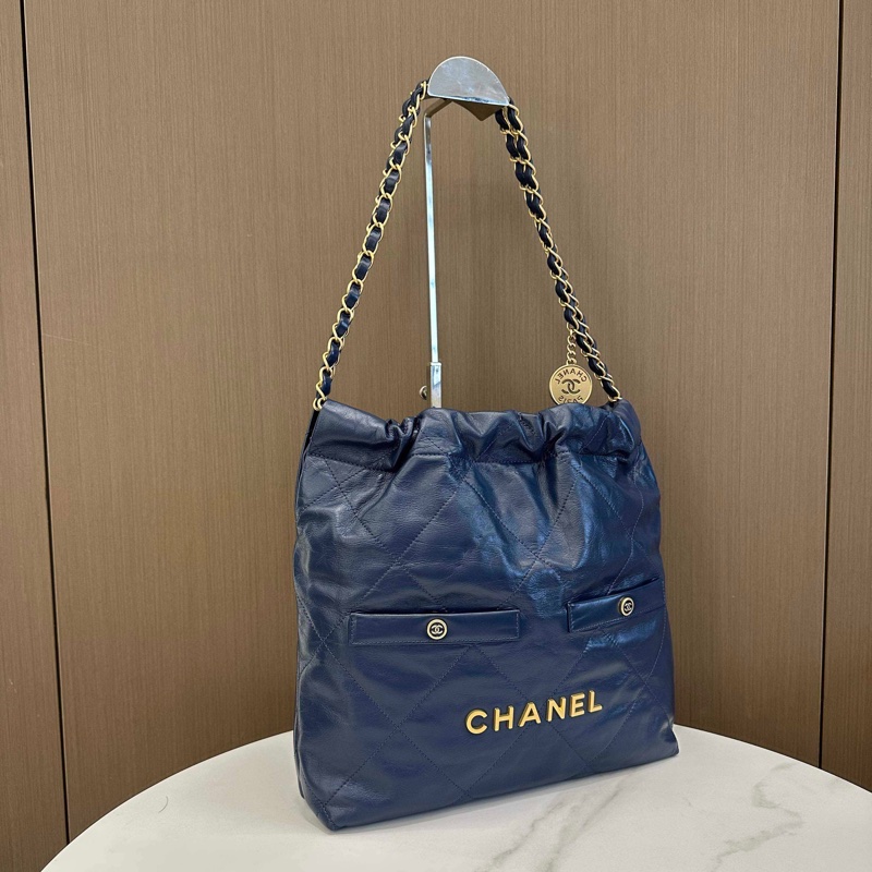 閒置新💛CHANEL香奈兒 新款芯片 24s 22Bag 垃圾袋小號托特包Tote包購物袋子母包 單肩包 金扣❤️正品保障-1