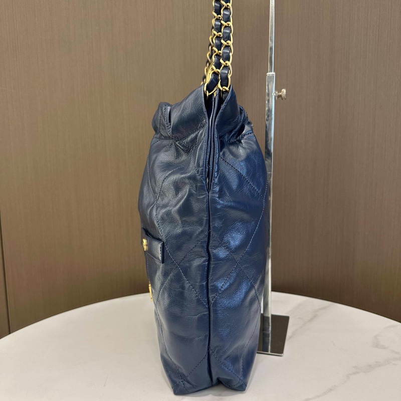閒置新💛CHANEL香奈兒 新款芯片 24s 22Bag 垃圾袋小號托特包Tote包購物袋子母包 單肩包 金扣❤️正品保障-3