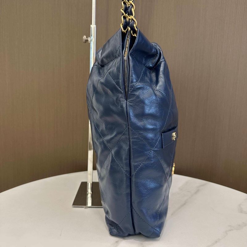 閒置新💛CHANEL香奈兒 新款芯片 24s 22Bag 垃圾袋小號托特包Tote包購物袋子母包 單肩包 金扣❤️正品保障-4