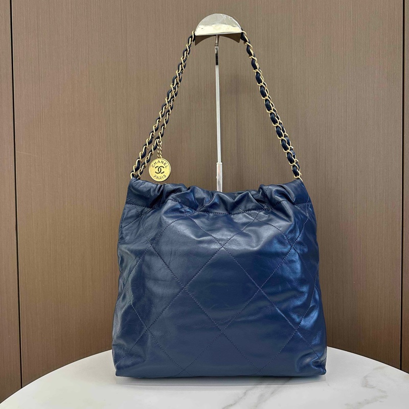 閒置新💛CHANEL香奈兒 新款芯片 24s 22Bag 垃圾袋小號托特包Tote包購物袋子母包 單肩包 金扣❤️正品保障-5