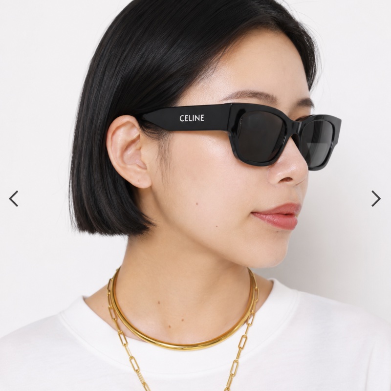 Celine CL40197U 黑膠框太陽眼鏡-1