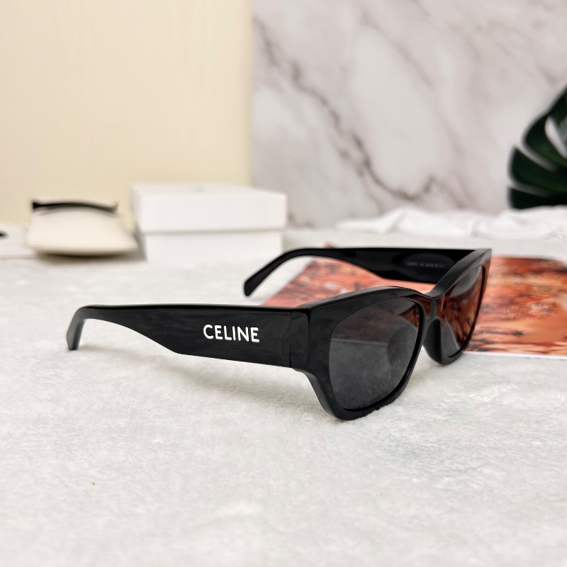 Celine CL40197U 黑膠框太陽眼鏡-6