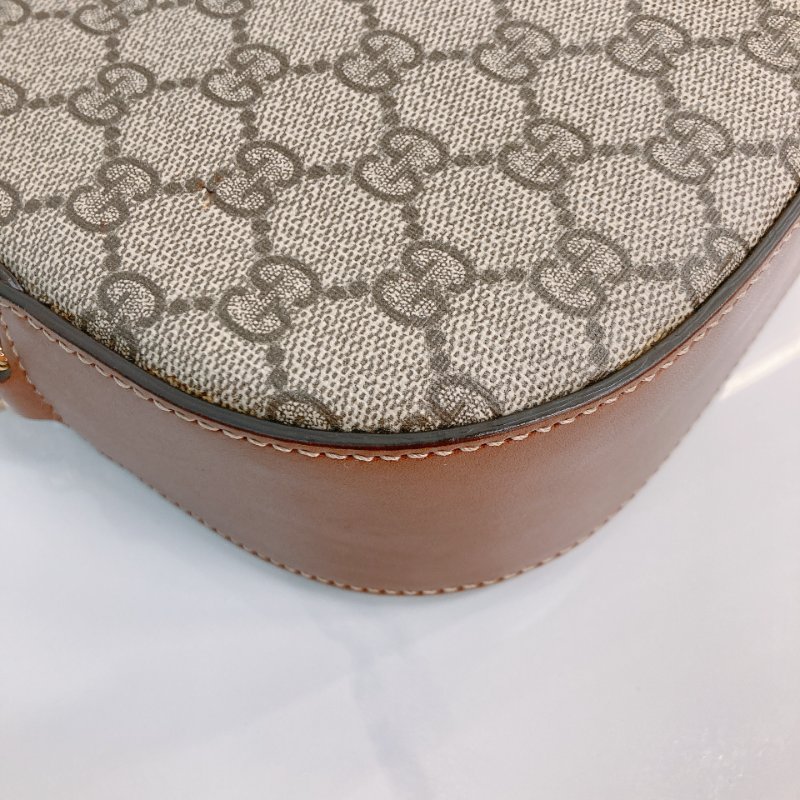 MS0703 Gucci 古馳迷你鏈條相機包 帆布 咖啡色金扣 GG Supreme Camera Chain Shoulder Bag Mini Canvas Brown x GHW-8