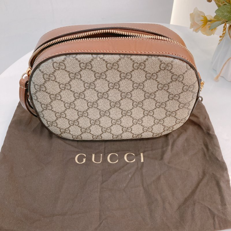MS0703 Gucci 古馳迷你鏈條相機包 帆布 咖啡色金扣 GG Supreme Camera Chain Shoulder Bag Mini Canvas Brown x GHW-22