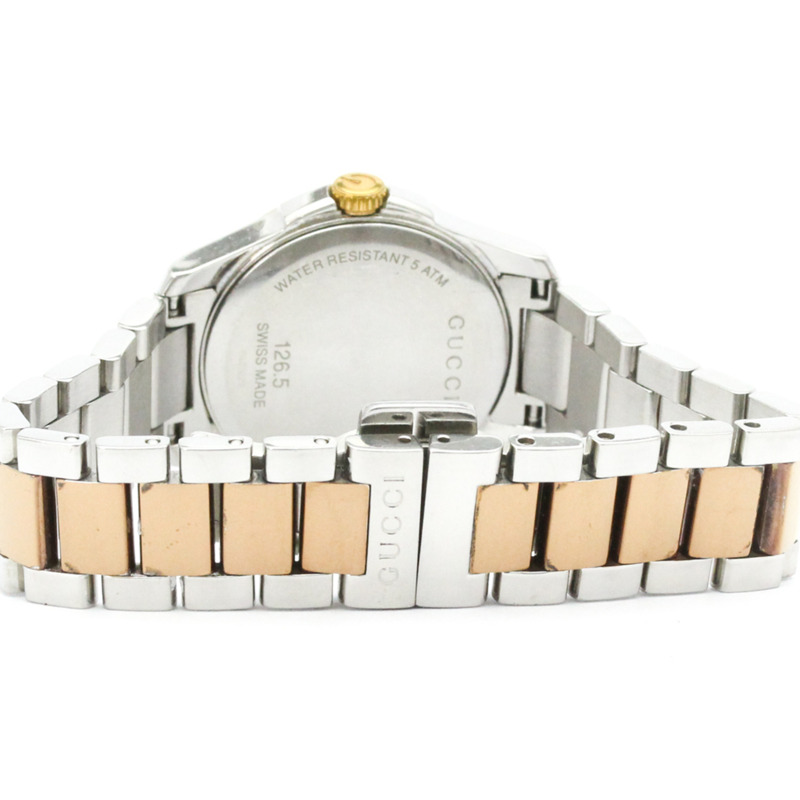 GUCCI G-Timeless 粉紅鍍金精鋼石英女士腕錶 YA126528 126.5-4