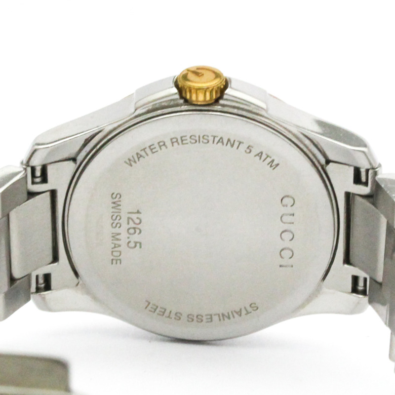 GUCCI G-Timeless 粉紅鍍金精鋼石英女士腕錶 YA126528 126.5-5