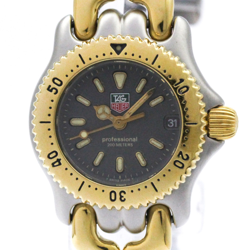 TAG HEUER Sel Professional 200公尺鍍金鋼女錶 S95.208 拋光-0