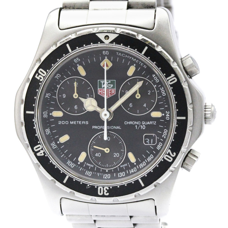 TAG HEUER 專業計時碼錶 精鋼石英男士腕錶 570.206-0