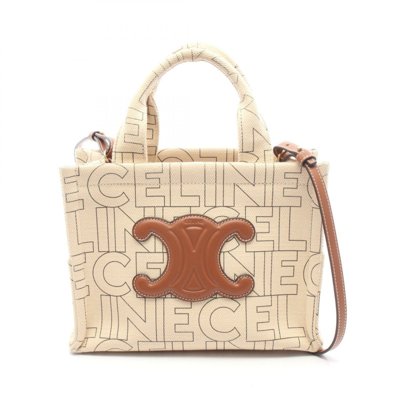 CELINE 小號 CABAS Thais 肩斜背包 199162ERQ 帆布 二手-0