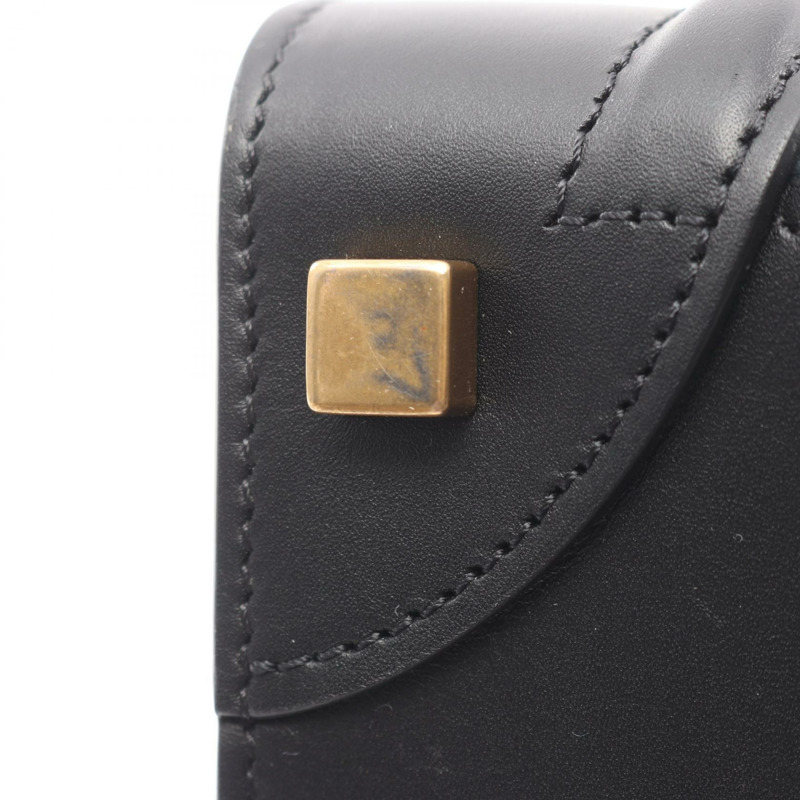 CELINE Luggage Micro Shopper 手提包,皮革材質,海軍藍/黑色,二手女款-4