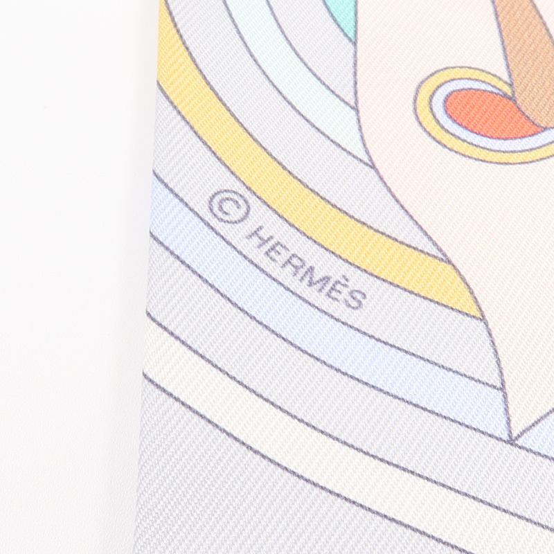 HERMES 絲質Twilly絲巾-5