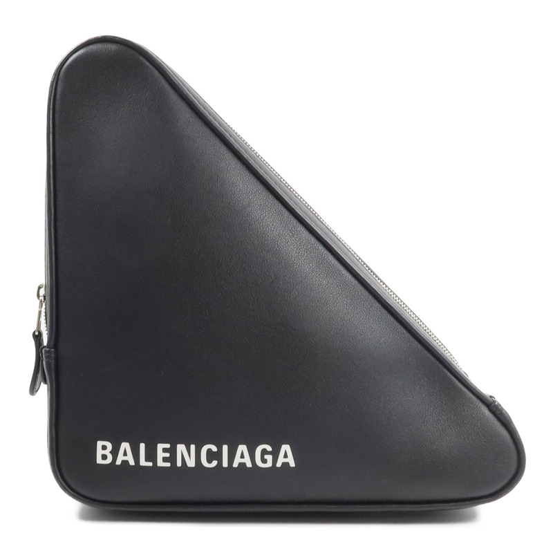 BALENCIAGA 牛皮皮革Triangle Clutch手拿包-0