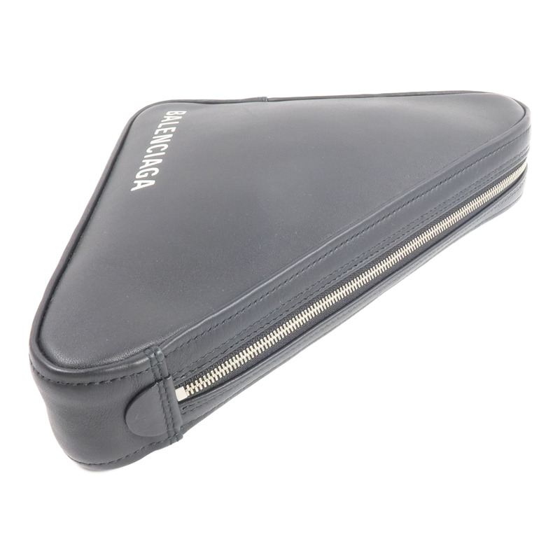 BALENCIAGA 牛皮皮革Triangle Clutch手拿包-4