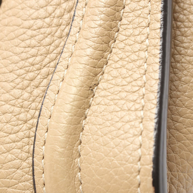 CELINE Luggage Nano Shopper 單肩斜背包 189243 皮革 米色 二手-4