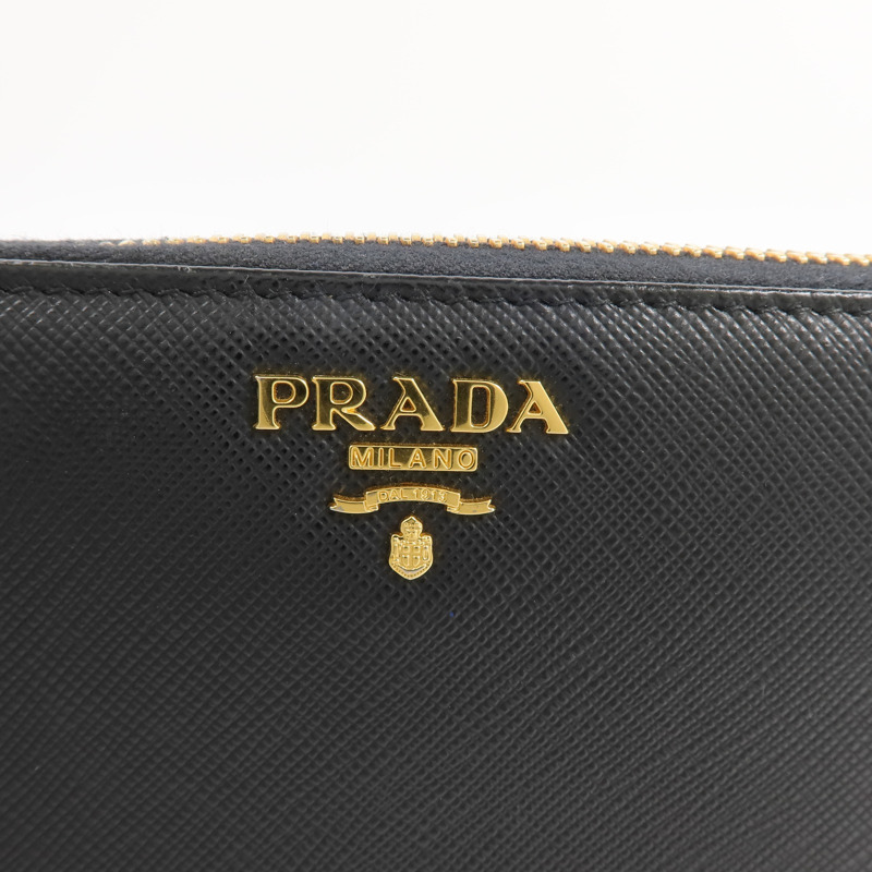 PRADA Saffiano皮革Long Wallet長錢包-6