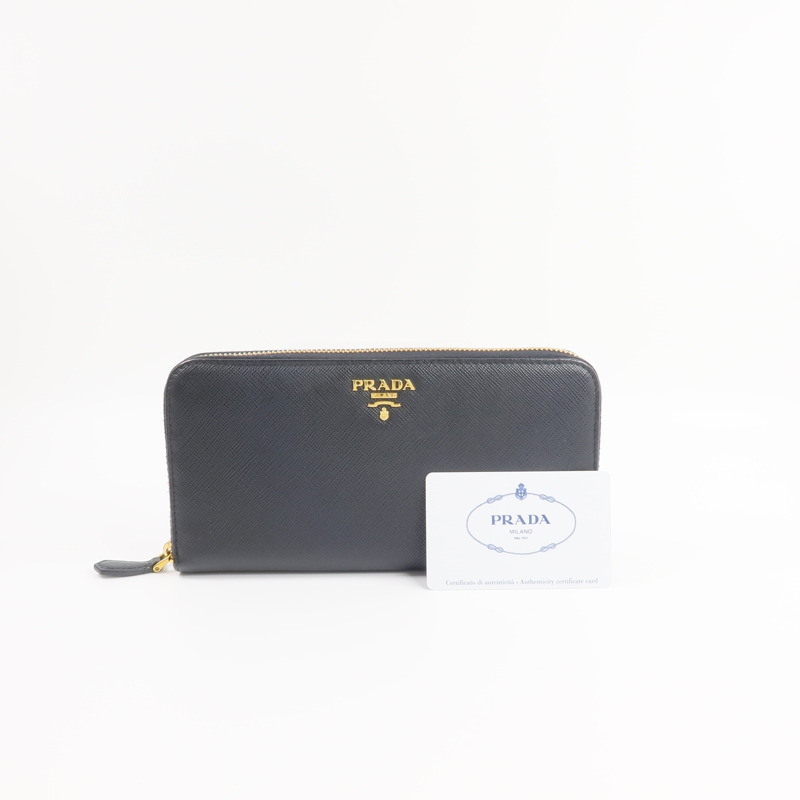 PRADA Saffiano皮革Long Wallet長錢包-15