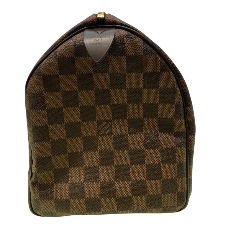 LOUIS VUITTON 路易威登 SPEEDY 30 深棕色 PVC帆布 金釦-2