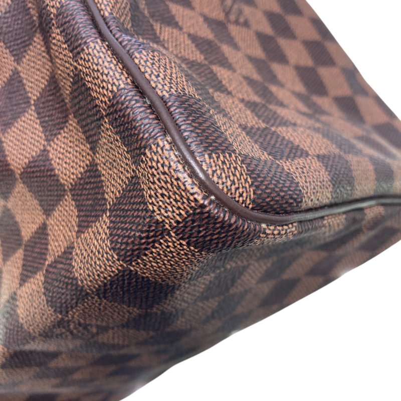LOUIS VUITTON 路易威登 SPEEDY 30 深棕色 PVC帆布 金釦-6