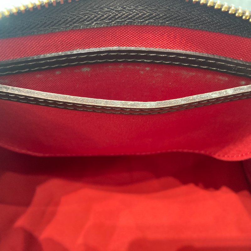 LOUIS VUITTON 路易威登 SPEEDY 30 深棕色 PVC帆布 金釦-10