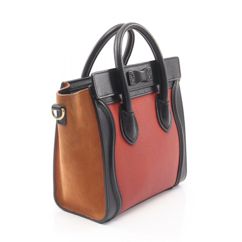 CELINE Luggage Nano Shopper 單肩斜背手提包 皮革二手-1