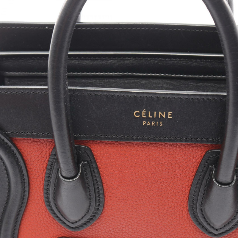 CELINE Luggage Nano Shopper 單肩斜背手提包 皮革二手-5