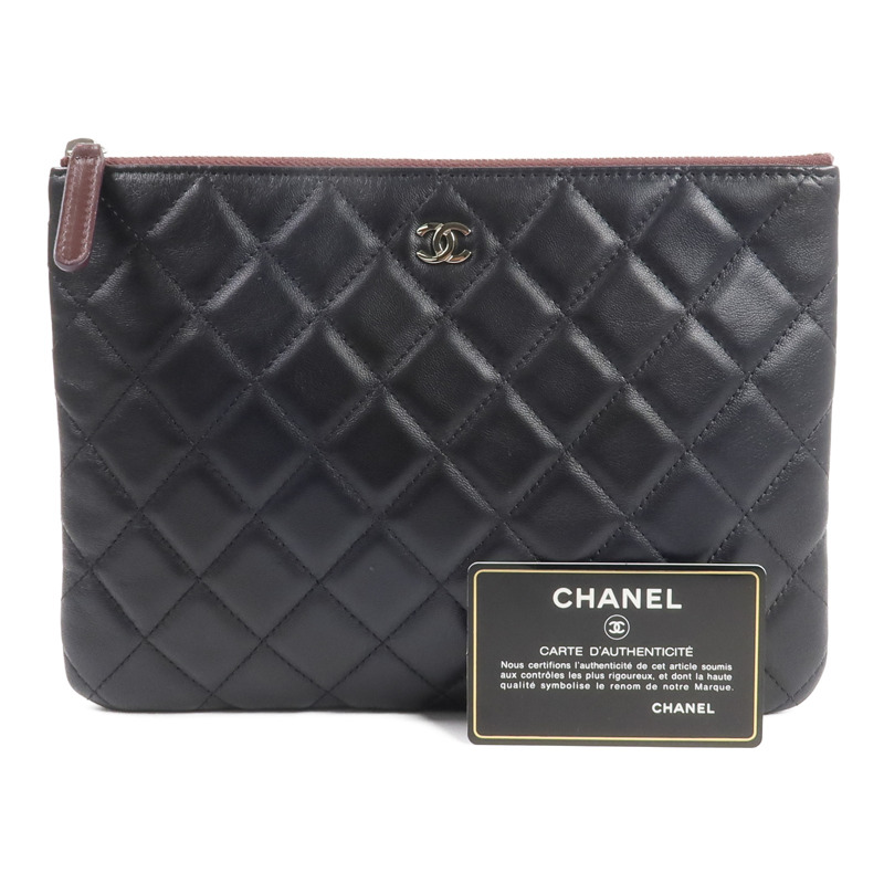 CHANEL 羊皮皮革Pouch手拿包-14