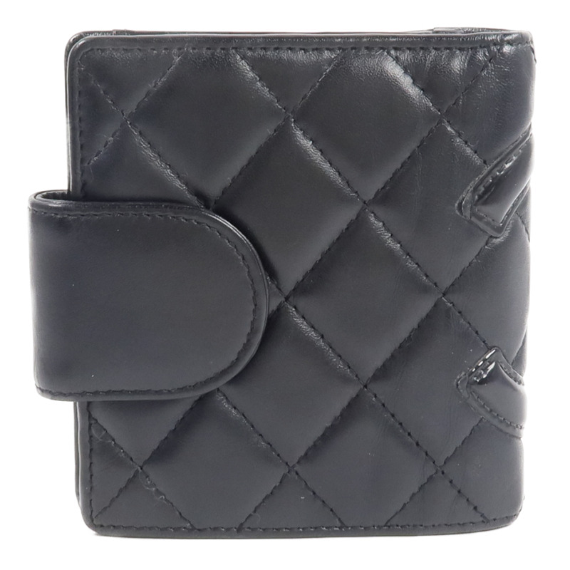 CHANEL 牛皮皮革Cambon Compact Wallet-2