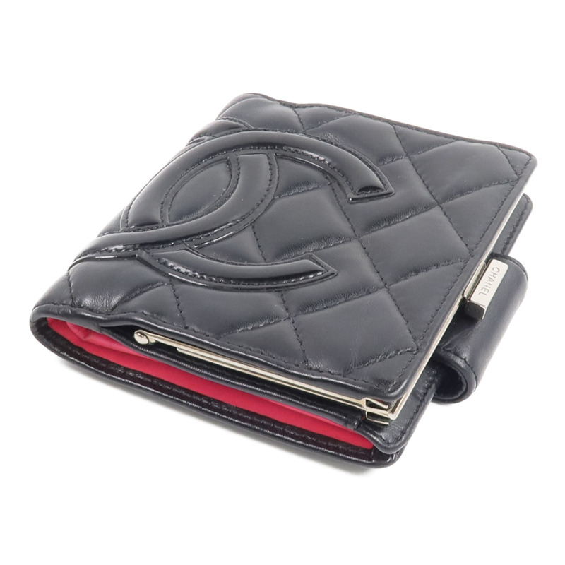 CHANEL 牛皮皮革Cambon Compact Wallet-3