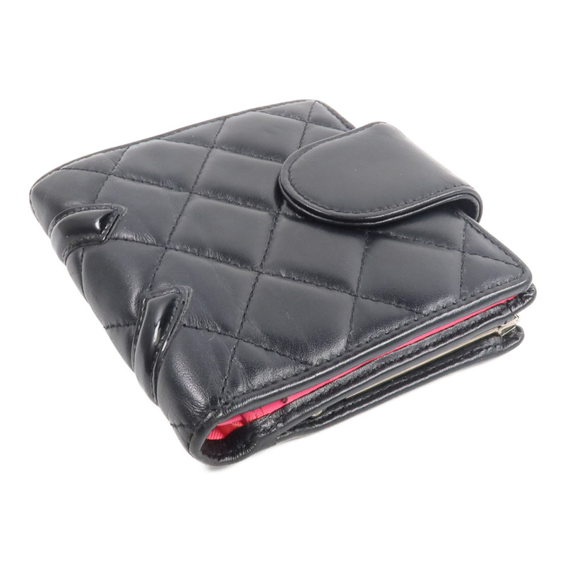 CHANEL 牛皮皮革Cambon Compact Wallet-4