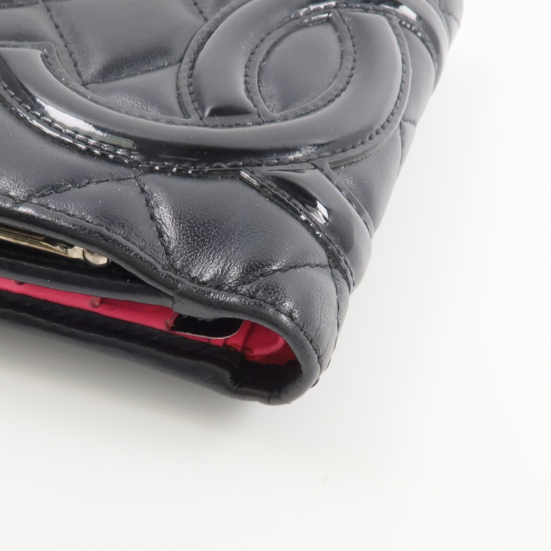CHANEL 牛皮皮革Cambon Compact Wallet-9