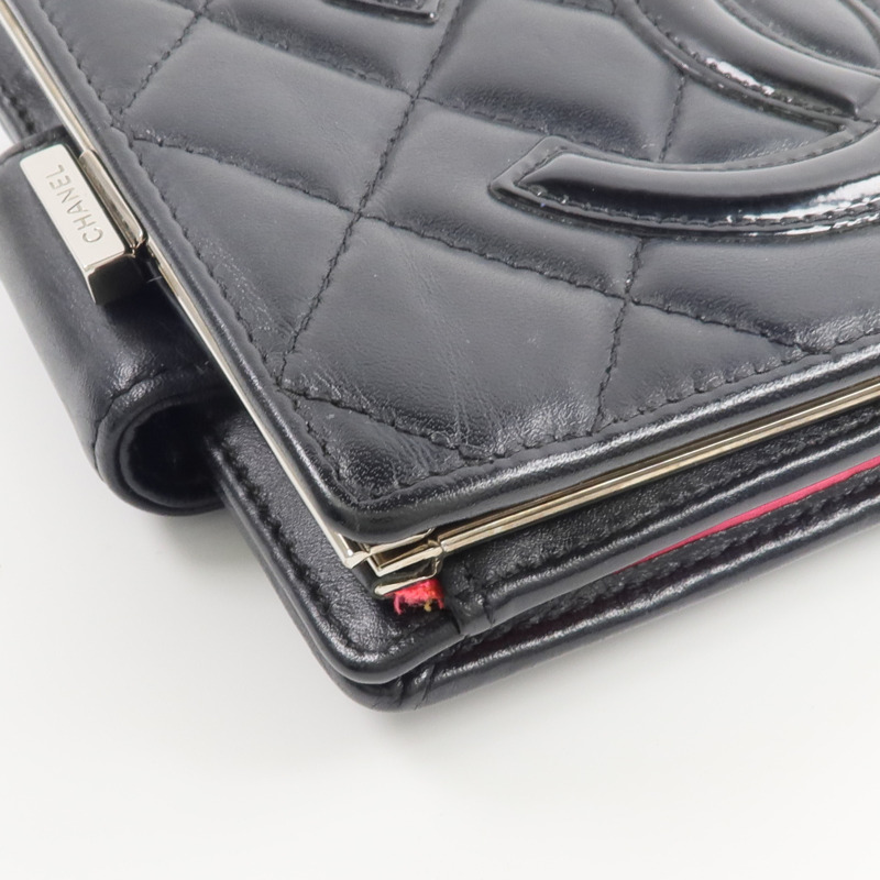 CHANEL 牛皮皮革Cambon Compact Wallet-10