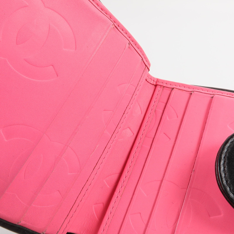 CHANEL 牛皮皮革Cambon Compact Wallet-13
