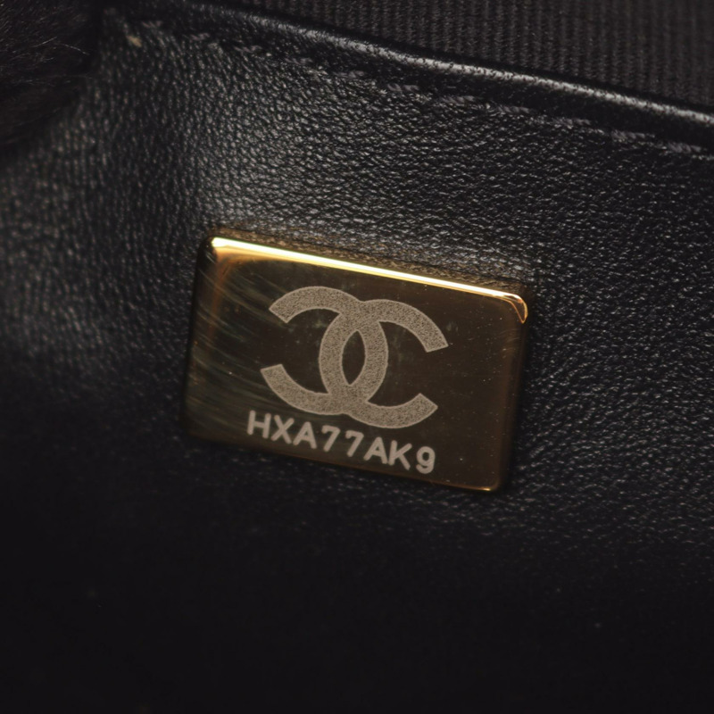 香奈兒 (CHANEL) 絎縫星形鏈條肩背斜背包 AS4579 黑色皮革 金色五金 二手-4