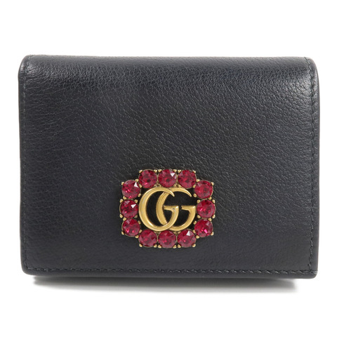 GUCCI 牛皮皮革GG Marmont Wallet錢包