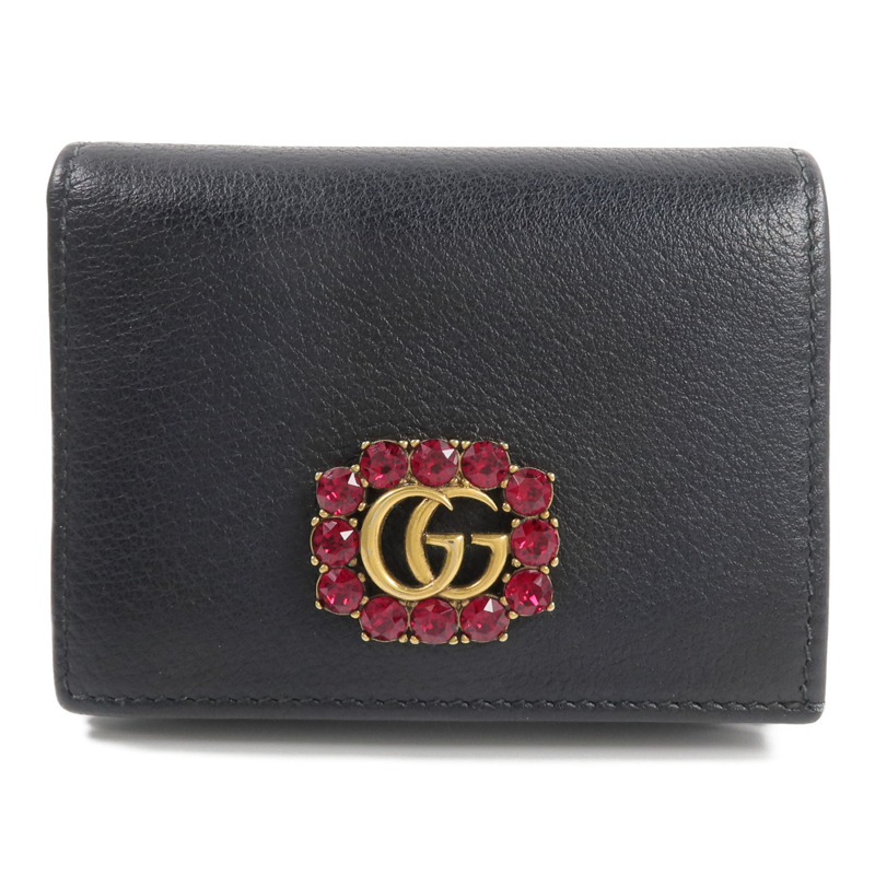 GUCCI 牛皮皮革GG Marmont Wallet錢包-0