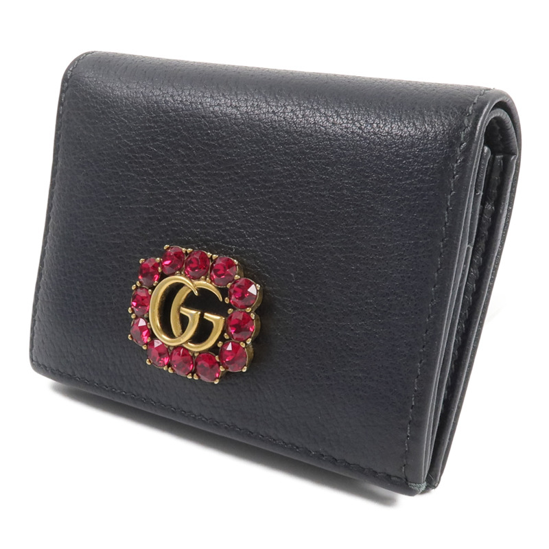 GUCCI 牛皮皮革GG Marmont Wallet錢包-2