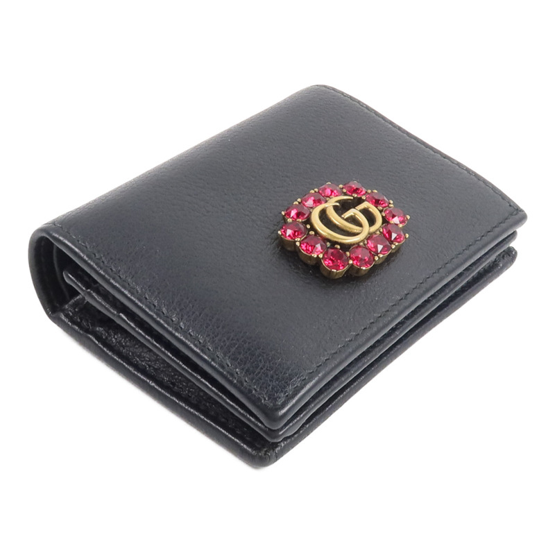 GUCCI 牛皮皮革GG Marmont Wallet錢包-3