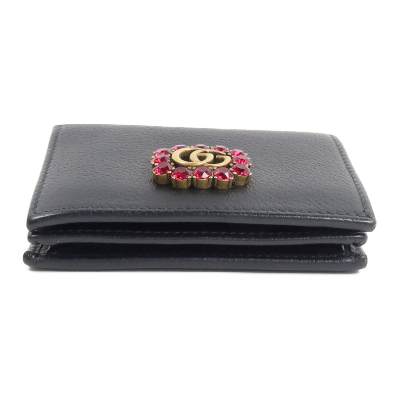 GUCCI 牛皮皮革GG Marmont Wallet錢包-5