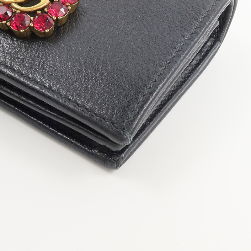 GUCCI 牛皮皮革GG Marmont Wallet錢包-6