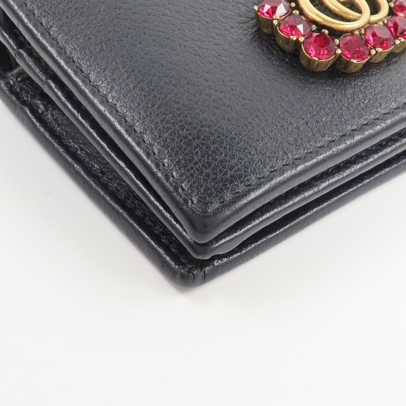 GUCCI 牛皮皮革GG Marmont Wallet錢包-7