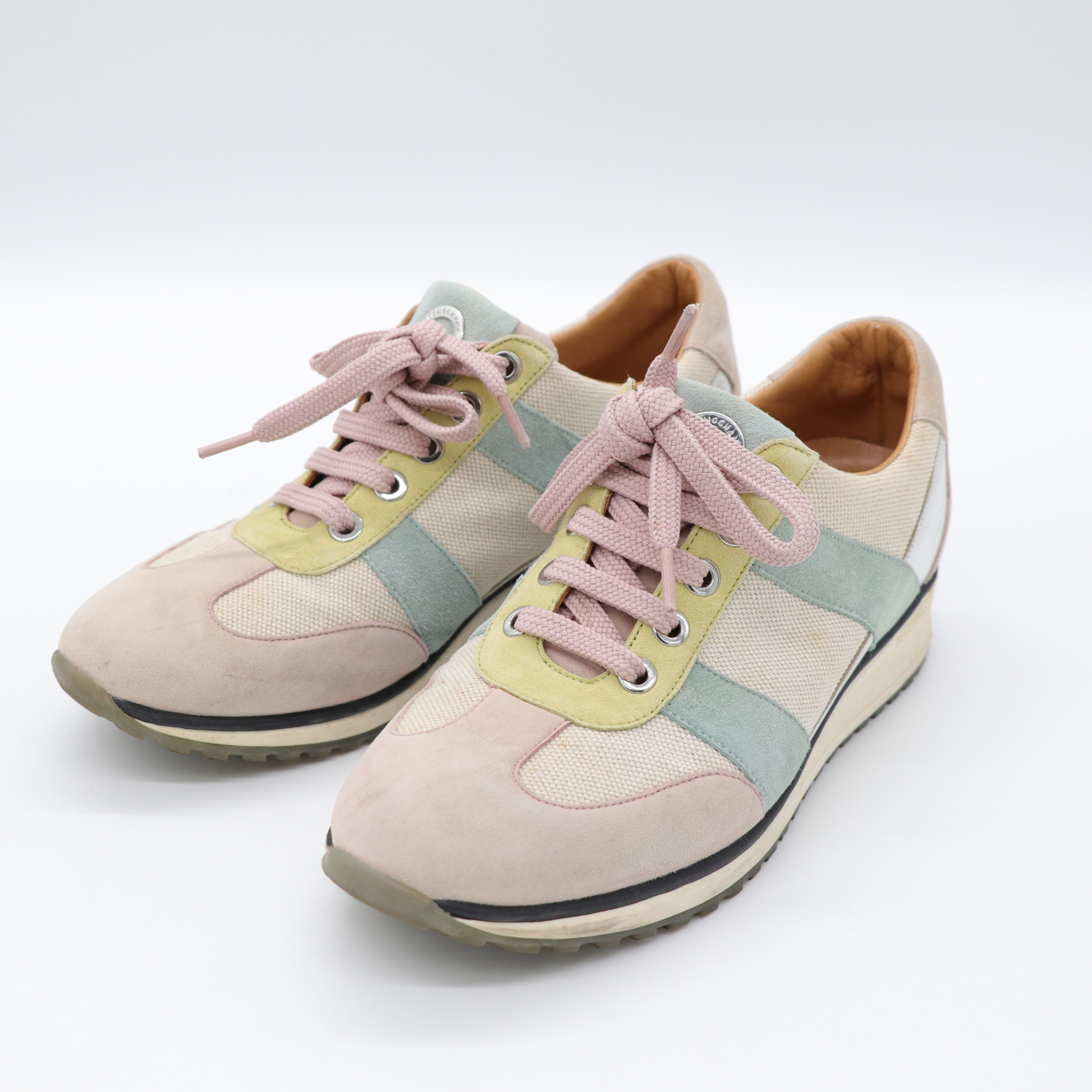 longchamp 拚色彩色布鞋-0